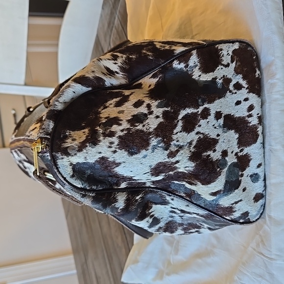 Cowhide Pony Hair REPURPOSED LV Satchel - Picture 4 of 16